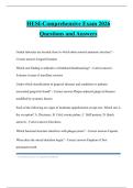 HESI-Comprehensive Exam 2026 Questions and Answers