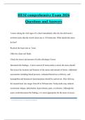 HESI comprehensive Exam 2026 Questions and Answers