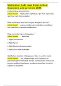 Medication Aide Iowa Exam Actual Questions and Answers 2026&period;docx