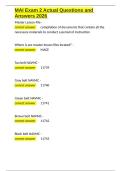 MAI Exam 2 Actual Questions and Answers 2026&period;docx
