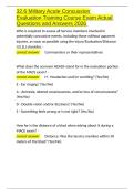 32&period;6 Military Acute Concussion Evaluation Training Course Exam Actual Questions and Answers 2026&period;docx