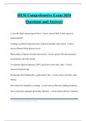 HESI Comprehensive Exam 2026 Questions and Answers