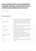 GUAM NOTARY EXAM Newest 2025&sol;2026  Complete Questions And Correct Answers  &lpar;Verified Answers&rpar;&vert;Brand New Version&excl;