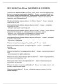 SEVI 3013 FINAL EXAM QUESTIONS & ANSWERS
