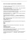 SEVI 3013 EXAM 2 QUESTIONS & ANSWERS