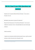 NR 511 Final Exam 2026 Questions and Answers