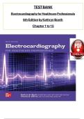 TEST BANK FOR Electrocardiography for Healthcare Professionals 6th Edition by Kathryn Booth Chapter 1 to 15&period;ISBN&colon;9781260098310 COMPLETE GUIDE ALL CHAPTERS COVERED  100&percnt; VERIFIED A&plus; GRADE ASSURED&excl;&excl;&excl;&excl;&excl; NEW LATEST UPDATE&excl;&excl;&excl;&excl;&excl;