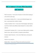 RICA Subtest 2 Exam 2026 Questions and Answers