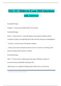 NSG 527 Midterm Exam 2026 Questions and Answers