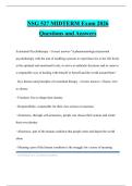 NSG 527 MIDTERM Exam 2026 Questions and Answers