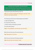 Advanced Health Assessment  Gastrointestinal Questions and Correct  Answers&sol; Latest Update &sol; Already Graded