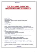 CJL 3038 Exam 4 Exam with complete solutions latest version&period;
