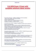 CJL3038 Exam 3 Exam with complete solutions latest version&period;