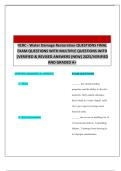 IICRC - Water Damage Restoration QUESTIONS FINAL EXAM QUESTIONS WITH MULTIPLE QUESTIONS WITH &vert;VERIFIED & REVISED ANSWERS &lpar;NEW&rpar; 2025&sol;VERIFIED AND GRADED A&plus;