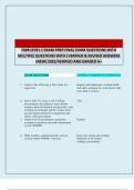 CWB LEVEL 1 EXAM PREP FINAL EXAM QUESTIONS WITH MULTIPLE QUESTIONS WITH &vert;VERIFIED & REVISED ANSWERS &lpar;NEW&rpar; 2025&sol;VERIFIED AND GRADED A&plus;