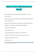 NUR1172 exam 3 2026 Questions and Answers