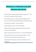 Phlebotomy Certification Exam 2026 Questions and Answers