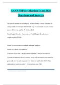 AANP FNP certification Exam 2026 Questions and Answers