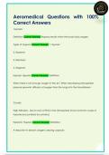 Aeromedical Questions with 100&percnt;  Correct Answers