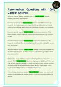 Aeromedical Questions with 100&percnt;  Correct Answers