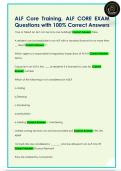 ALF Core Training&comma; ALF CORE EXAM  Questions with 100&percnt; Correct Answers 