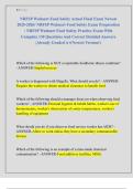 NRFSP Walmart Food Safety Actual Final Exam Newest  2025-2026&sol; NRFSP Walmart Food Safety Exam Preparation  &sol; NRFSP Walmart Food Safety Practice Exam With  Complete 130 Questions And Correct Detailed Answers  &vert;Already Graded A&plus;&lpar;Newest Version&excl;&rpar; 