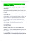 GFEBS Project Systems Course Exam Graded A&plus; Verified