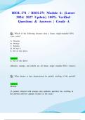 BIOL 271 &sol; BIO2171 Module 6&colon; &lpar;Latest 2026&sol; 2027 Update&rpar; 100&percnt; Verified Questions & Answers &vert; Grade A