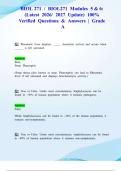 BIOL 271 &sol; BIOL271 Modules 5 & 6&colon; &lpar;Latest 2026&sol; 2027 Update&rpar; 100&percnt; Verified Questions & Answers &vert; Grade A