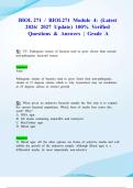 BIOL 271 &sol; BIOL271 Module 4&colon; &lpar;Latest 2026&sol; 2027 Update&rpar; 100&percnt; Verified Questions & Answers &vert; Grade A