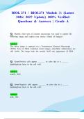 BIOL 271 &sol; BIOL271 Module 3&colon; &lpar;Latest 2026&sol; 2027 Update&rpar; 100&percnt; Verified Questions & Answers &vert; Grade A