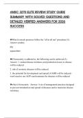 ANSC 3270 ELITE REVIEW STUDY GUIDE SUMMARY WITH SOLVED QUESTIONS AND DETAILED VERIFIED ANSWERS FOR 2026 SUCCESS