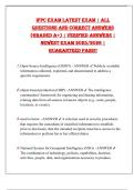 IFPC EXAM LATEST EXAM &vert; ALL  QUESTIONS AND CORRECT ANSWERS  &lpar;GRADED A&plus;&rpar; &vert; VERIFIED ANSWERS &vert;  NEWEST EXAM 2025&sol;2026 &vert;  GUARANTEED PASS&excl;&excl; 