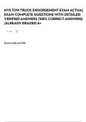 NYS TOW TRUCK ENDORSEMENT EXAM ACTUAL EXAM COMPLETE QUESTIONS WITH DETAILED VERIFIED ANSWERS &lpar;100&percnt; CORRECT ANSWERS&rpar; &sol;ALREADY GRADED A&plus;