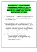 PC 832 EXAM 1 QUESTIONS AND  COMPLETE SOLUTIONS &vert;ALREADY  GRADED A&plus; &vert; 2025&sol;2026 UPDATE &vert;  GUARANTEED TO PASS&excl;&excl;