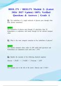BIOL 271 &sol; BIOL271 Module 2&colon; &lpar;Latest 2026&sol; 2027 Update&rpar; 100&percnt; Verified Questions & Answers &vert; Grade A