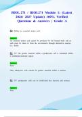 BIOL 271 &sol; BIOL271 Module 1&colon; &lpar;Latest 2026&sol; 2027 Update&rpar; 100&percnt; Verified Questions & Answers &vert; Grade A