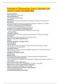 Principles in Pharmacology Exam 2 Questions and Answers Latest Top Rated 2025&period;