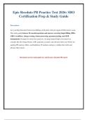 Epic Resolute PB Certification Practice Exam 2026