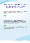 BIOL 210&sol; BIOL210 Module 2&colon; &lpar;Latest 2025&sol; 2026 Update&rpar; 100&percnt; Verified Questions & Answers &vert; Grade A