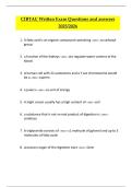 CIBTAC Written Exam Questions and Answers 2025&sol;2026 &vert; Complete Study Guide