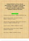 NU606 NEWEST ACTUAL EXAM  QUESTIONS AND CORRECT DETAILED  ANSWERS &lpar;VERIFIED ANSWERS&rpar;  &vert;ALREADY GRADED A&plus;&vert;&vert;BRAND NEW  VERSION&excl;&excl; REGIS COLLEGE