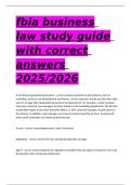  fbla business law 