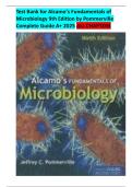 Alcamo&rsquo;s Fundamentals of Microbiology &lpar;9th Edition&comma; Pommerville&rpar; &ndash; Complete Test Bank with Questions and Answers &comma; All Chapters 
