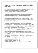 NCIDQ IDFX EXAM QUESTIONS WITH COMPLETE SOLUTIONS