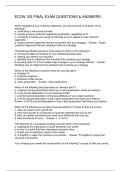 ECON 125 FINAL EXAM QUESTIONS & ANSWERS