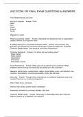UNC ECON 125 FINAL EXAM QUESTIONS & ANSWERS