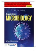 TEST BANK For Alcamos Fundamentals of Microbiology 12th Edition by Pommerville&vert;&vert; ISBN&colon;NO 9781284211757&vert;&vert; Verified Chapter's 1 - 27 &vert; Complete  Guide A&plus;