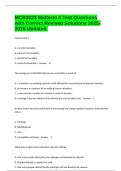 MCB3023 Midterm 4 Test Questions with Correct Revised Solutions 2025-2026 Updated&period;