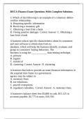 DECA Finance Exam Questions With Complete Solutions